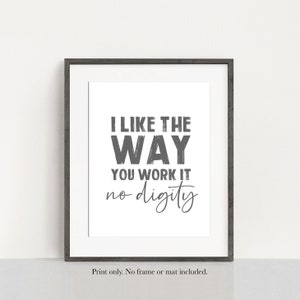 No Diggity Song Lyrics - Portrait Gallery Wrapped Framed Canvas Prints -  Home Decor Wall Art (16 x 24 x 0.75)