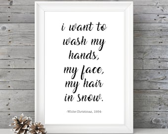 White Christmas Movie Quote Poster - 11x14 Home Decor Print