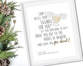 National Lampoon 39 s Christmas Vacation - Can I refill your eggnog - 11x14 Christmas Holiday Home Decor Poster Sign - Griswald Movie Quote