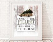 National Lampoon 39 s Christmas Vacation Sign, Jolliest Bunch of Assholes - Unframed 11x14 Christmas Holiday Home Decor Poster
