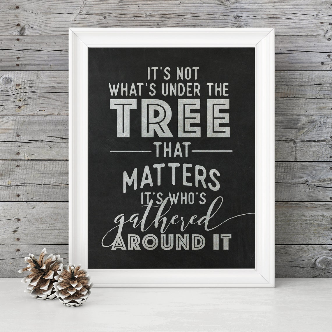 It's Not What's Under the Tree That Matters but Who is | Etsy