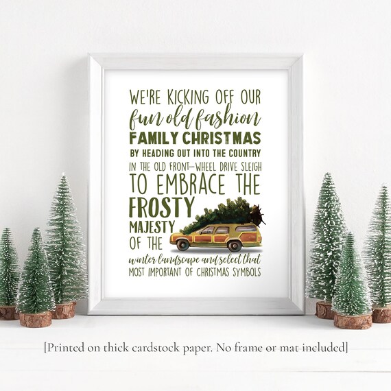 National Lampoon S Christmas Vacation Sign Griswold Etsy