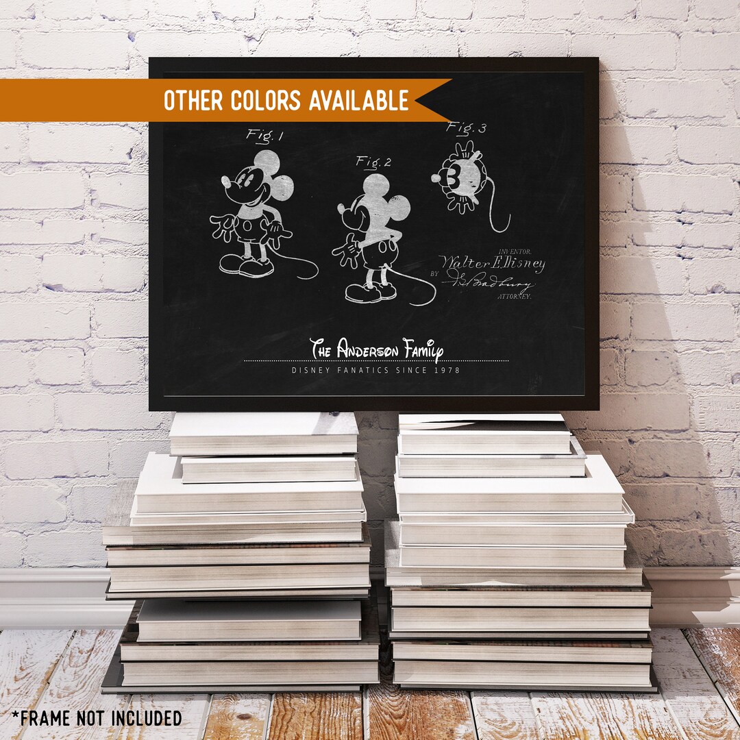CUSTOM Disney Sign CUSTOM Disney Sign Disney Patent Print - Etsy
