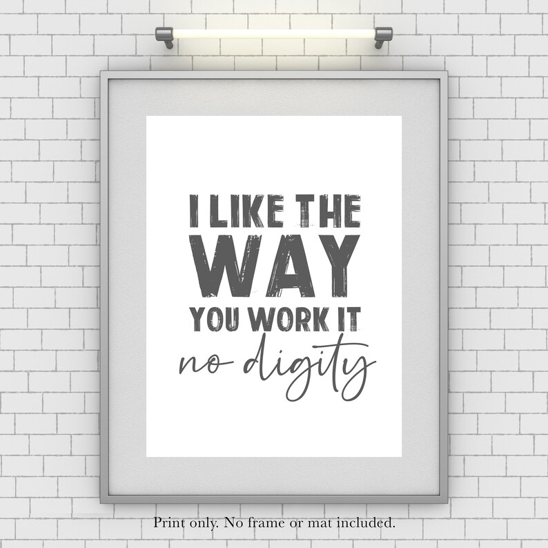 I Like the Way You Work It No Diggity 1990 Song Lyrics - Etsy