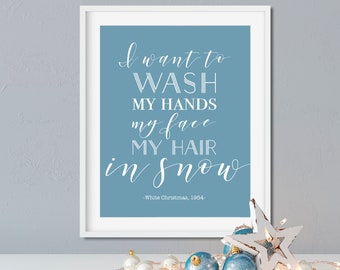 White Christmas Movie Quote Print – 11x14 Christmas Home Decor