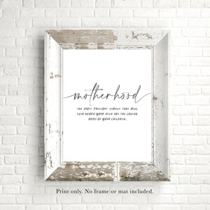 Motherhood Jewels - The Most Precious Jewels are Your Children&#39;s Arms Around Your Neck - Mother&#39;s Day Gift - Unframed 11x14 Art Print
