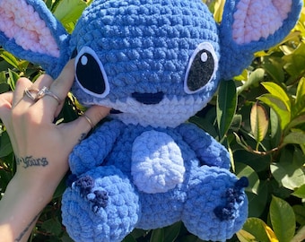 Chibi Stitch Amigurumi Toy ,Handmade,Toys,Baby,Gift,Stitch and Lilo Amigurumi,Crochet,Knitting,Disney Plushie