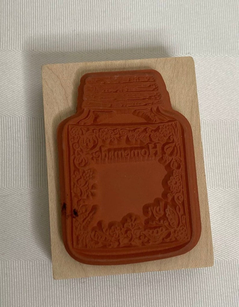 New Stamp Mason Jar\u201cHomemade\u201d and personalalizable 2\u201d x 2.5\u201d or 5.08 x 6.35 cms