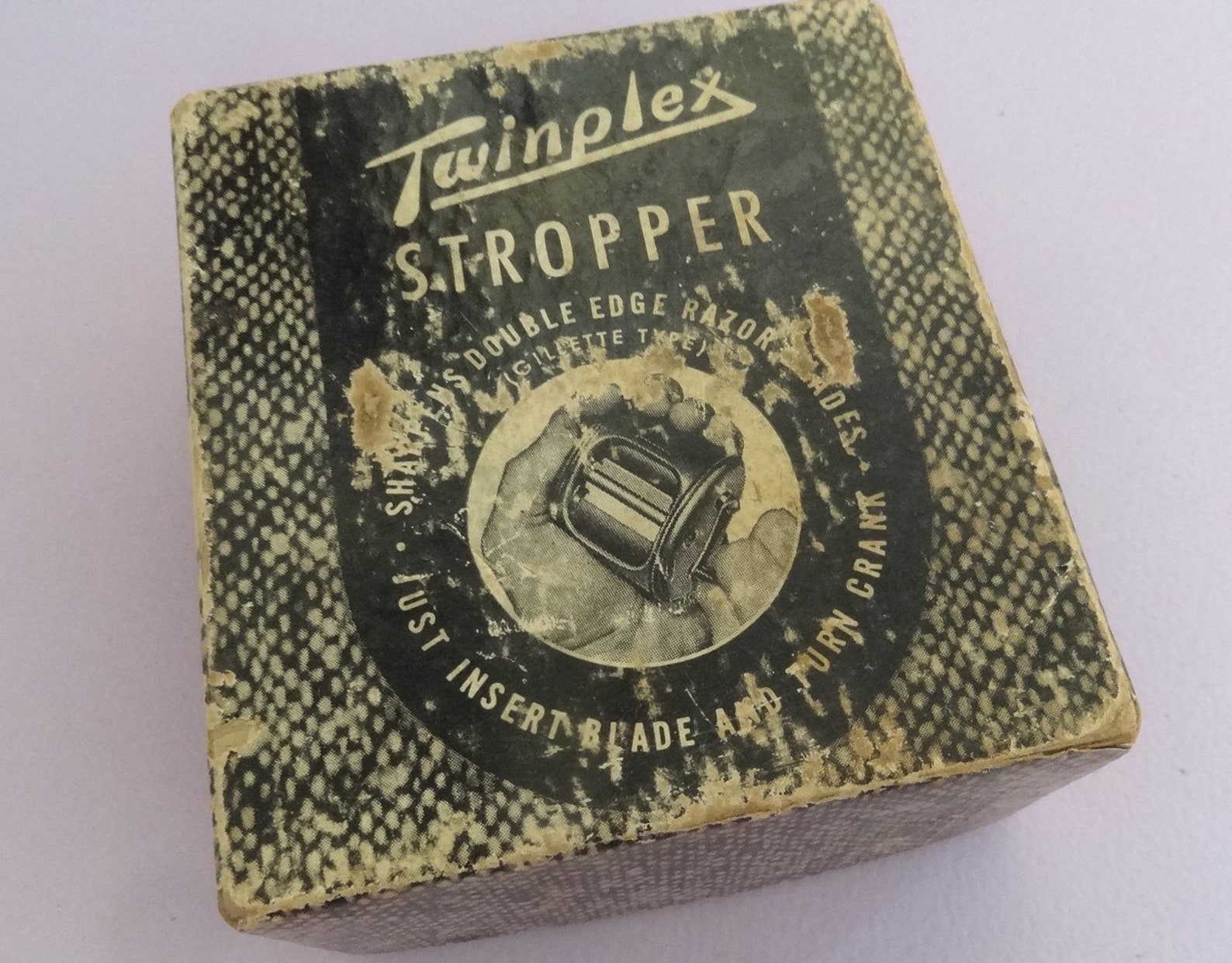 Vintage Razor BLADE SHARPENER 1950s Twinplex Stropper Razor Etsy