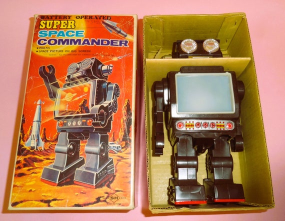Vtg SUPER SPACE COMMANDER Robot B/O by S.H. Horikawa Japan Vtg SUPER SPACE COMMANDER Robot B/O by S.H. Horikawa Japan