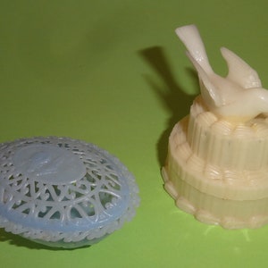 2 ANTIQUE GREEK BOMBONIERES Bomboniera 1960&#39;s, Old Collectible Boubounieres Souvenir in Christian Baptism, Kids Church Gift Boubounieres