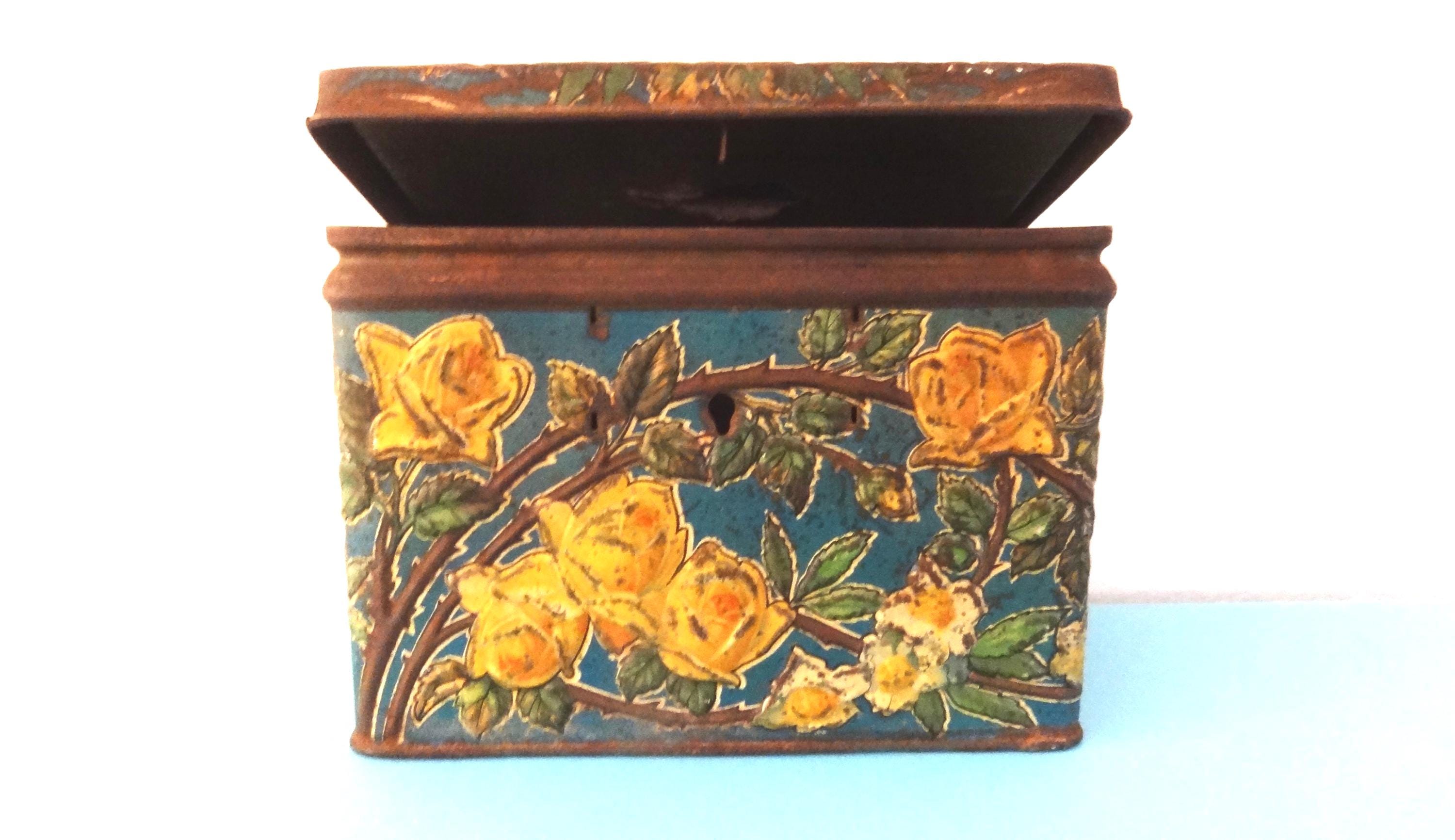 Vintage Russian Tin Box - Etsy