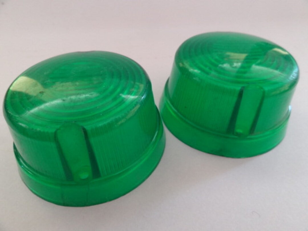 Vintage Car Indicator Lights 2 Green Car Corner Lights 2 Car Etsy