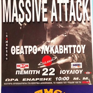 Massive Attack Concert Poster - Etsy