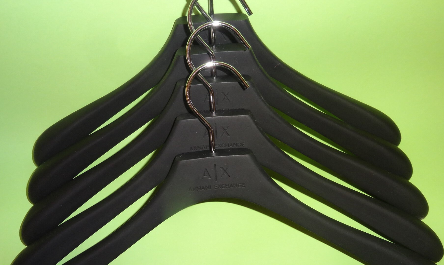5 ARMANI EXCHANGE HANGERS Cloth Hooks, Lotx5 High Quality Armani Cloth Wardrobe Hangers Hooks, Armani Clothing Suit Store Retail Hangers