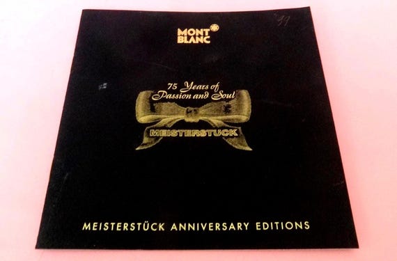 MONT BLANC CATALOGUE Anniversary Edition Catalogue 1999, Collectible Paperback Watch Jewelry Accessories Mont Blanc English Catalogue