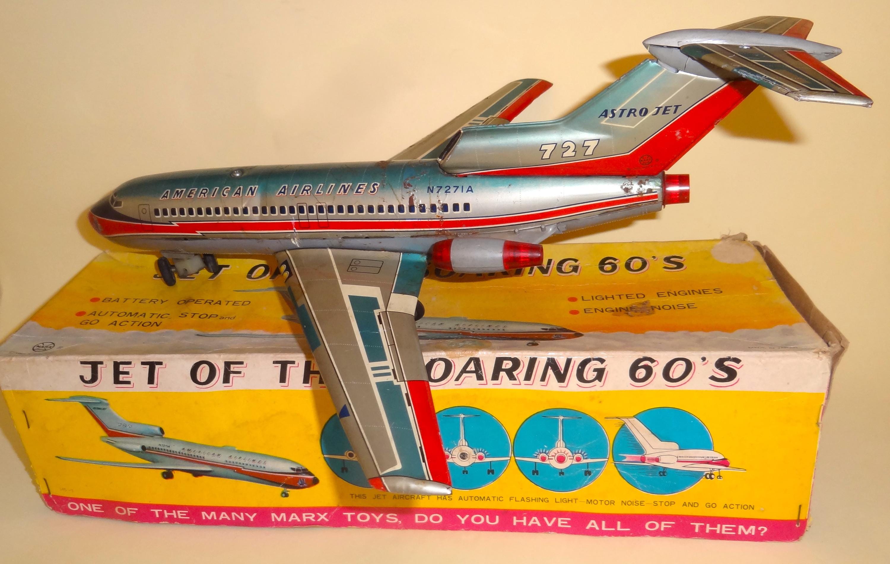 Jouet Ancien Avion Looping – Mécanique Batterie Avec Boîte