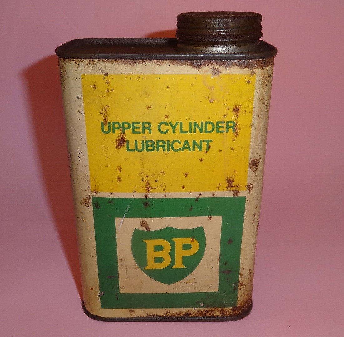 BPモーターオイル缶燃料缶1970年代、古いBP潤滑油自動車エンジンオイル
