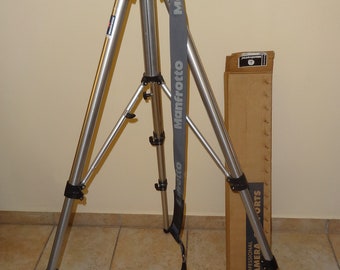 MANFROTTO 074 TRISPECIAL CAMERA Tripod Support in Original Box Italy, Camera Photographer's Shop Store Big Professional Camera Tripod 33"