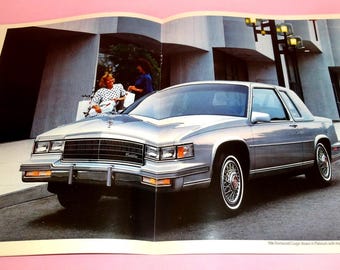 CADILLAC 1986 Car Advertising Sales Booklet Brochure 1980's