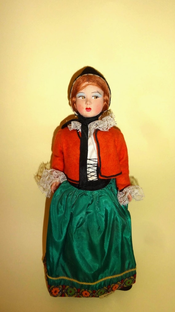 MAGIS ROMA DOLL Courmayeur Labelled Italy 1960's, Magis Hand