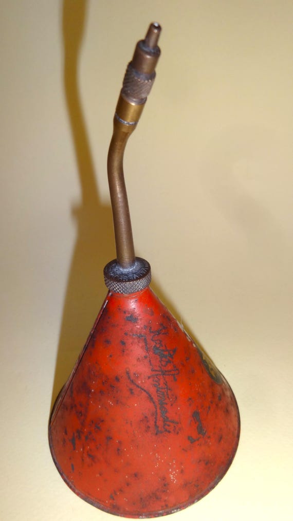 Valvespout Leakproof Dispenser Motor Oil Can England 1950's