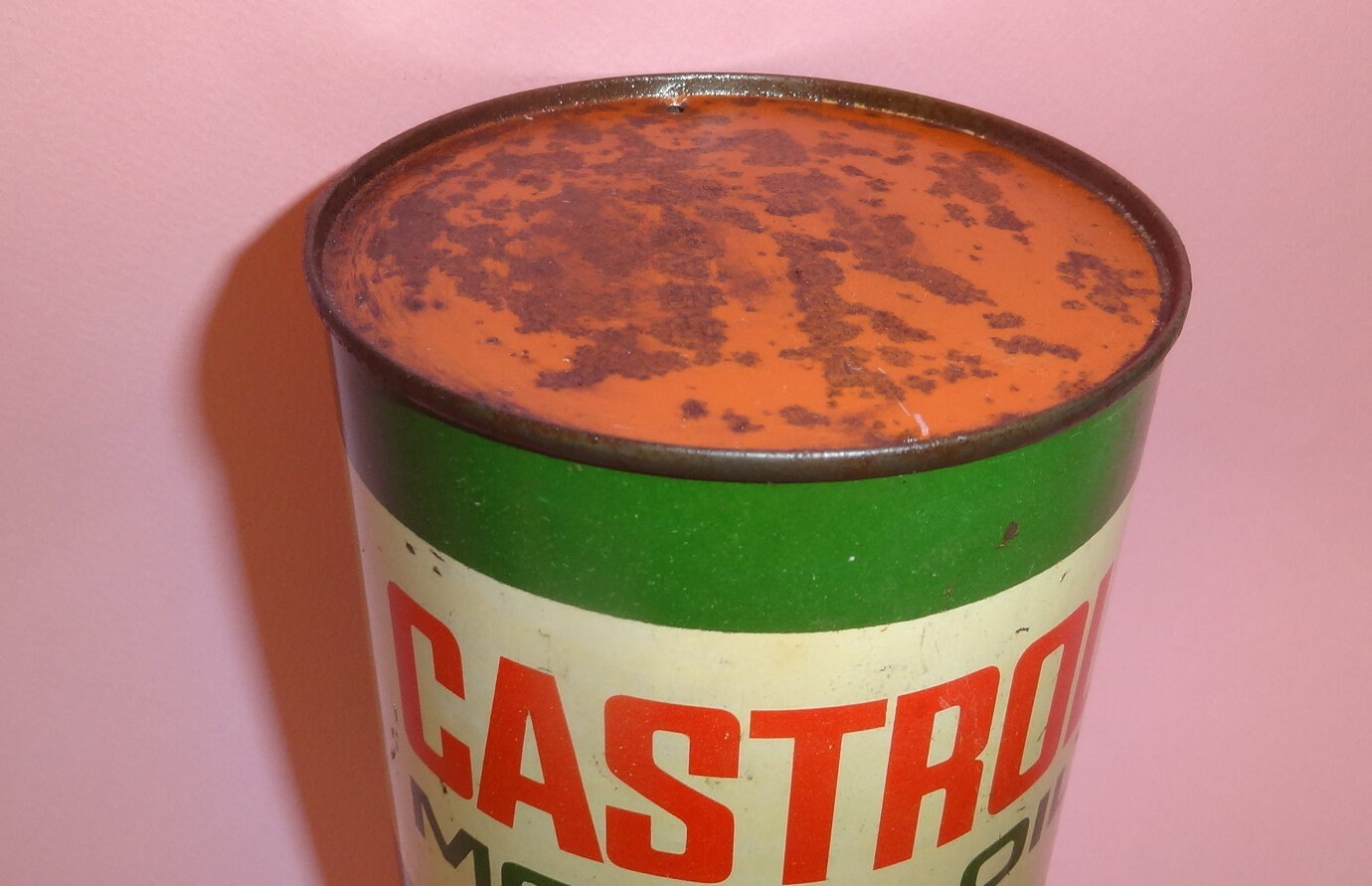 カストロール モーターオイル 潤滑油 缶 燃料缶、古いカストロール 