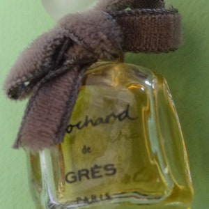 Vtg GRES CABOCHARD MINIATURE Perfume 1960&#39;s France, Collectible Gres Cabochard Parfum Ref.104N Small Fragrance in Original Box, Old Perfumes
