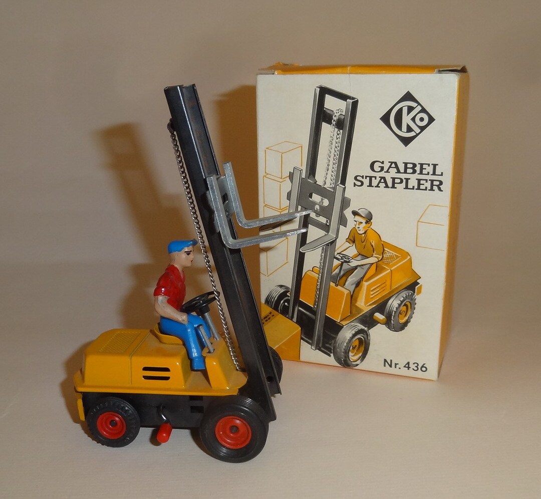 Vtg Cko KELLERMANN GABEL STAPLER W/ Driver N. 436 Truck Toy Boxed W ...