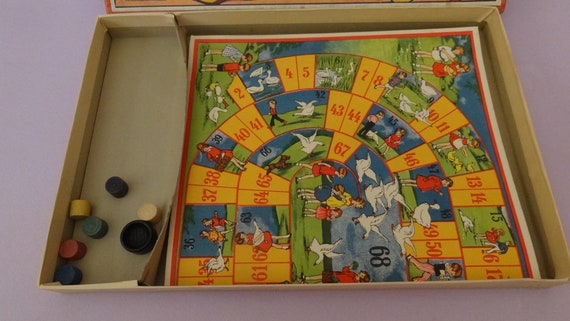 Vtg Board Game Le Jeu De L Oie The Game W Etsy