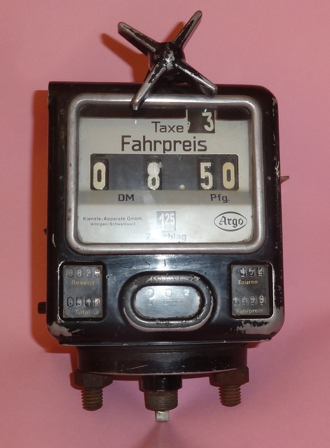 Vtg ARGO TAXI METER German Cab Tariff Meter Full Metal Etsy