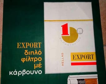 Vintage Greece ASSOS INTERNATIONAL Papastratos Cigarettes Advert. Lighter  90's