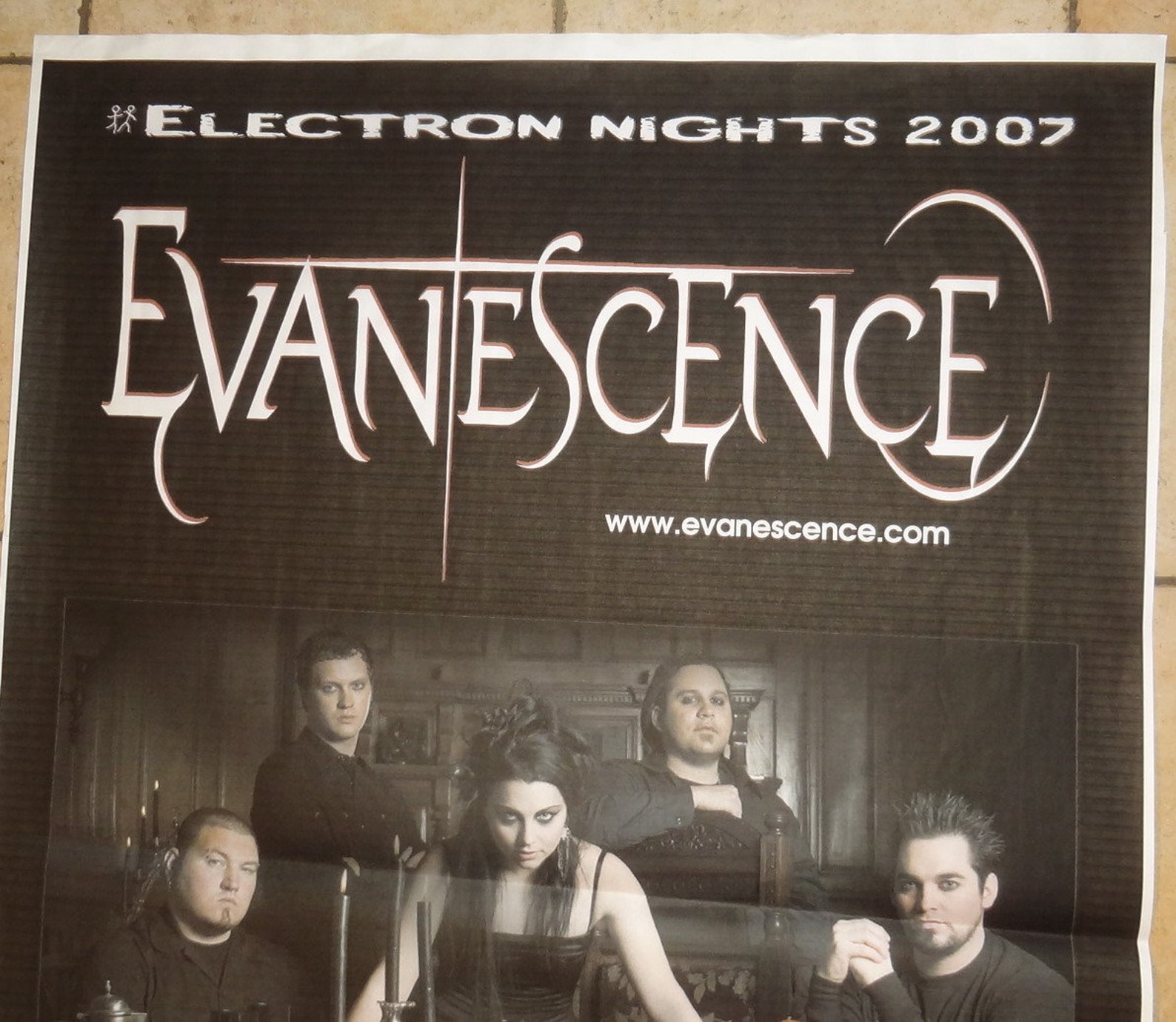 ORIGINAL EVANESCENCE POSTER Live Concert Rock Metal Band 2007 ...