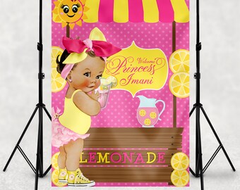 pink lemonade themed baby shower