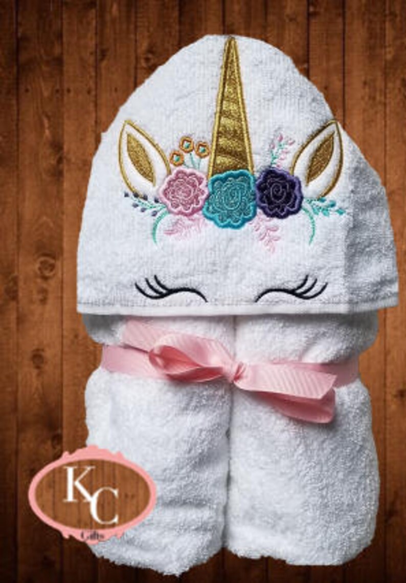 Beach Towel for Toddler Girls Kids Unicorn Hooded Bath Towel Etsy