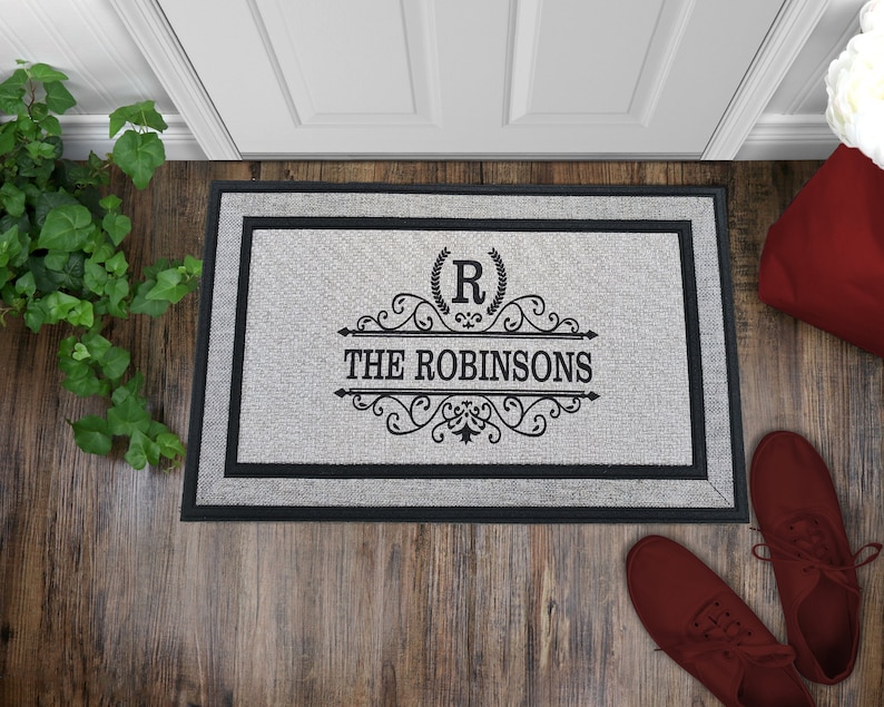 PERSONALIZED DOOR MAT / Custom Doormat / Front Door Mat/ Etsy