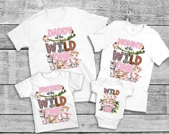 Wild One Birthday Shirt PNG, Girl 1st Birthday Shirt, Family Wild One Shirt, Matching Wild One Shirt, Mommy of the Wild One, Wild One Dad