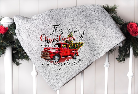 Christmas Movie Blanket, Gift for Her, Custom Blanket, Christmas