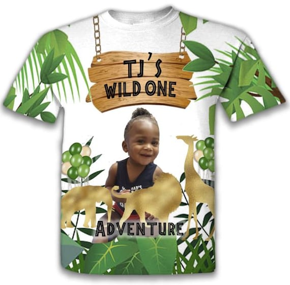 Safari Jungle Birthday Shirt, Matching Family Birthday Shirts, Matching Family Safari Shirt, Zoo Birthday Shirt, 3D Shirt, Sublimation Shirt