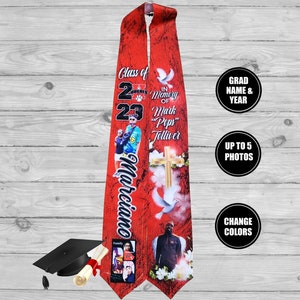 Memorial Stole, RIP,  Graduation Stole, 3D Printing, Graduation Keepsake, Graduation Gift, Senior Stole, Class of 2023, Custom Stole