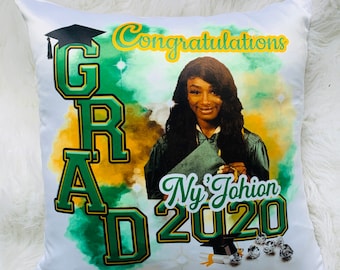 Custom Graduation Photo Pillow for Her Him Graduation Gift Grad Gift Personalized Graduation Pillow Graduation Pillow Cover Class of 2022