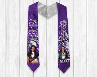 Graduation Stole, 3D Printing, Graduation Keepsake, Graduation Gift, Picture Stole, Senior Stole, Class of 2026, Custom Stole