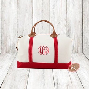 Red Weekender, Monogram Weekender, Monogrammed Weekender Bag, Weekender Bag, Overnight Bag, Travel Bag, Tote Bag, Travel Tote