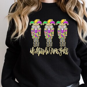It&#39;s Mardi Gras Ya&#39;ll Sweatshirt, Mardi Gras Shirt, Mardi Gras Sweatshirt, Happy Mardi Gras , NOLA Parade, Carnival, Beads Up, Fat Tuesday
