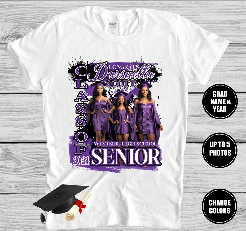 Graduation Family Shirts 2024, High School College Senior Shirt ...