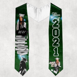 Custom Graduation Stole, 3D Printing, Graduation Keepsake, Graduation Gift, Picture Stole, Senior Stole, Class of 2022, Gift for him and her