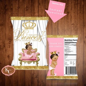 pink gold princess baby shower