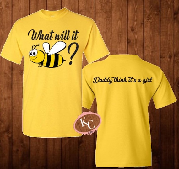 Gender Reveal Team He Shirt Boy What Will It Bee Or She Tee Gender Reveal Team He Shirt Boy What Will It Bee Or She Tee