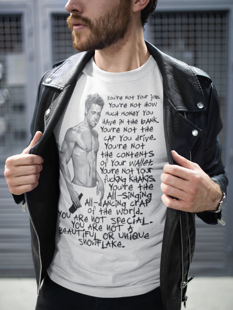 brad pitt fight club t shirt