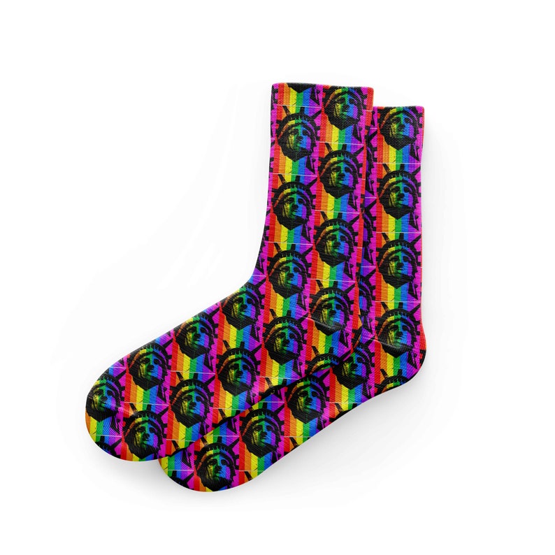 NY Statue of Liberty Pride Socks